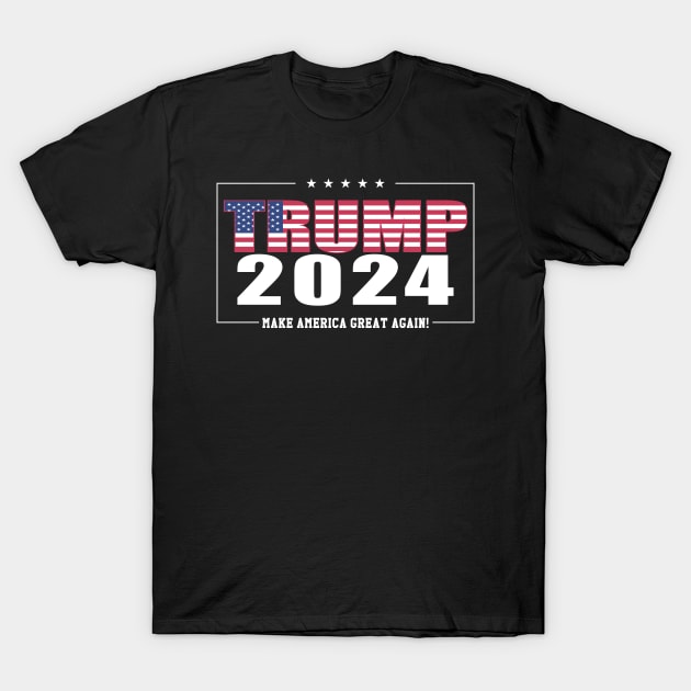 Trump 2024 Make America Great Again T-Shirt by Nolinomeg